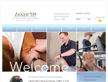 Tablet Screenshot of capitolmetrophysicaltherapy.com